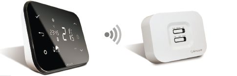 Thermostat internet Salus iT500: console sans fils et boitier chaudière