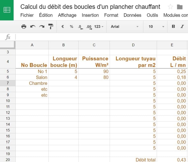Caleosol Budget — free download