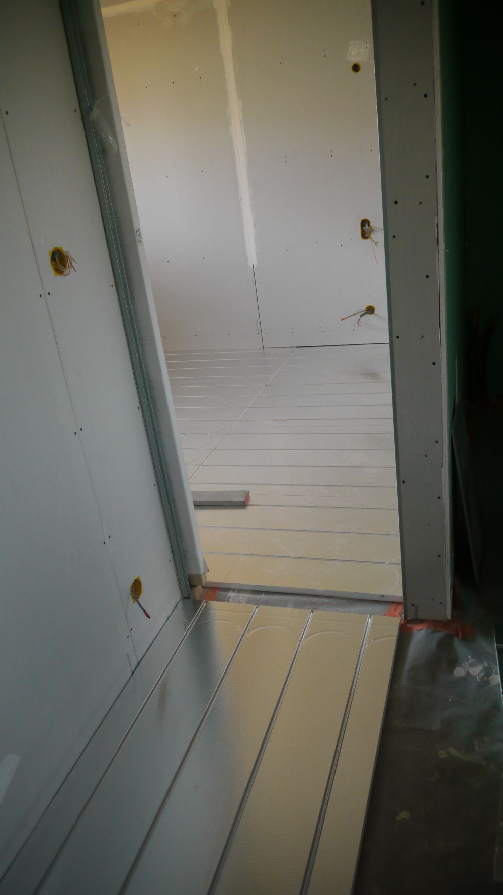 Pose plancher chauffant dans MOB
