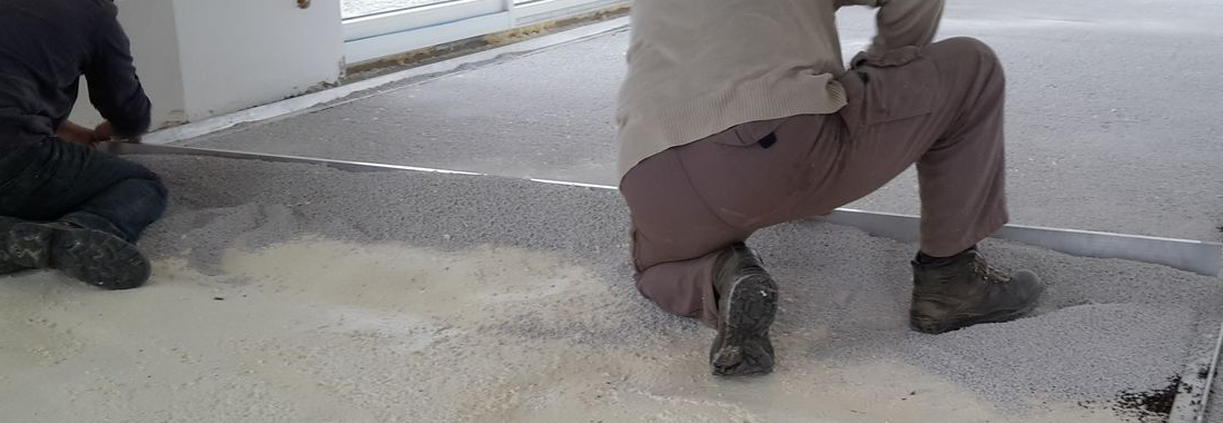 Préparation mousse projetée pour plancher chauffant