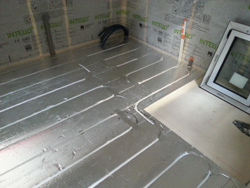 Vue sur le plancher chauffant de Tiny et Small House