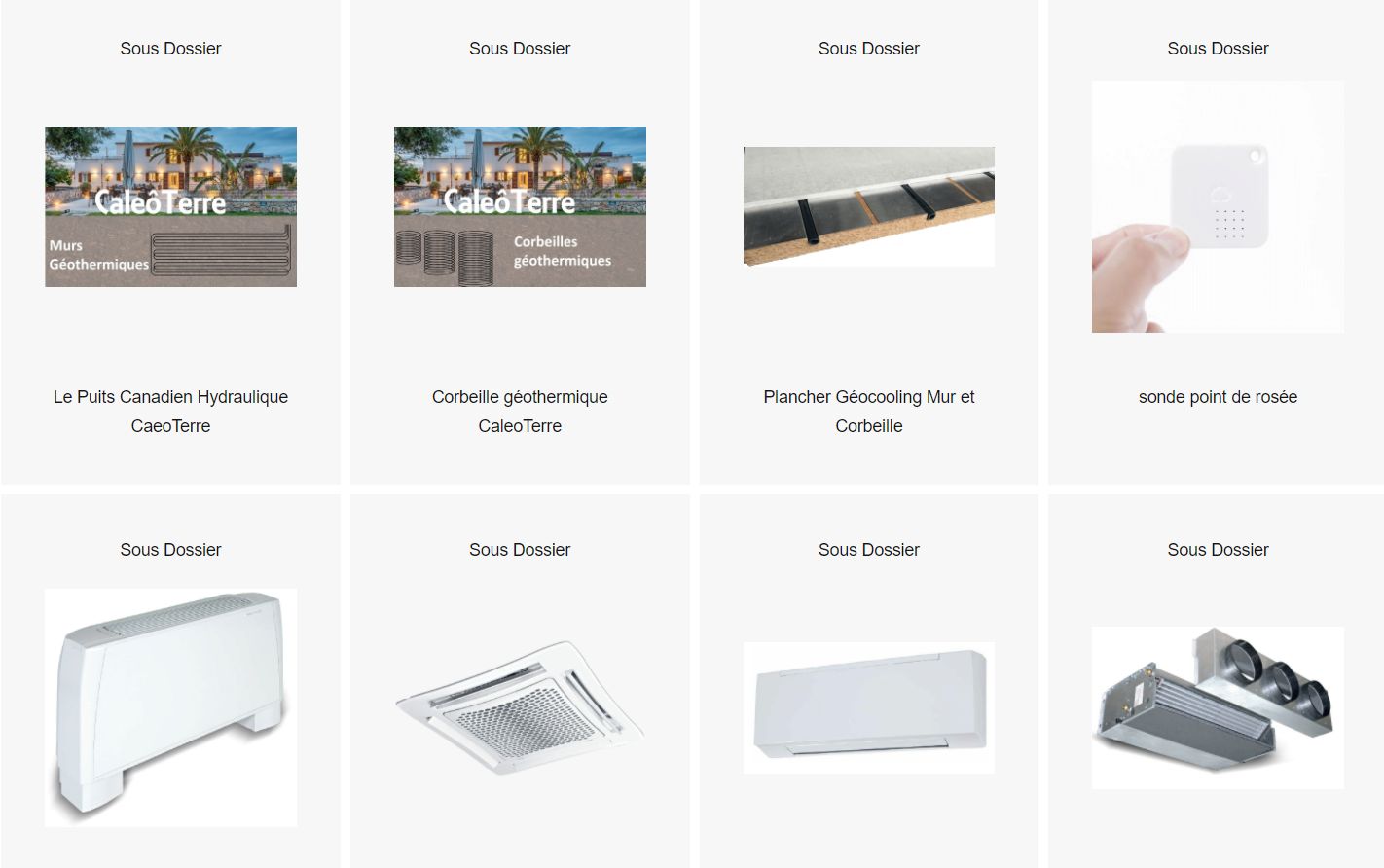catalogue géothermie