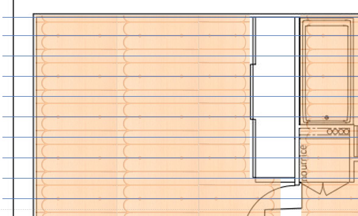 Détail de pose des plaques de plafond chauffant RE2020