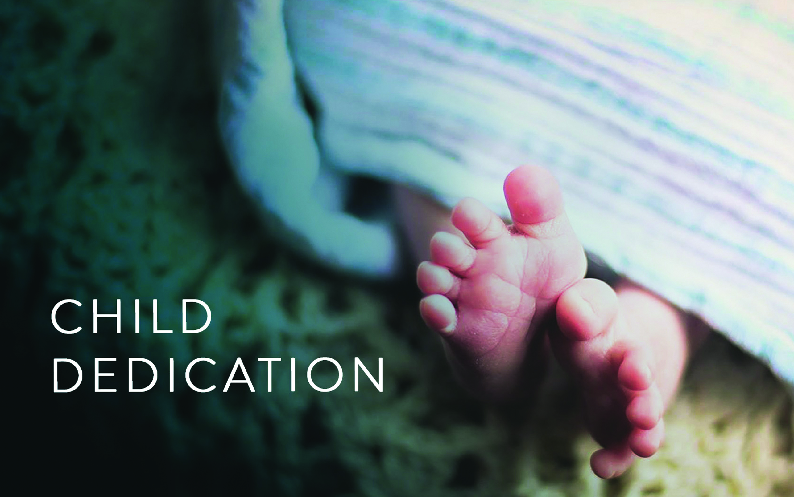 Child dedication place holder image.