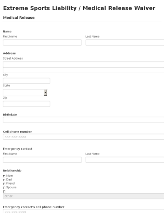 <strong>Canadian Waiver and Release</strong> - Legal Forms | Documatica Sports liability waiver form template