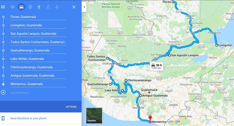 3 week backpacking Guatemala itinerary
