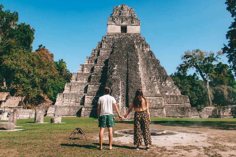 brad and caz at tikal