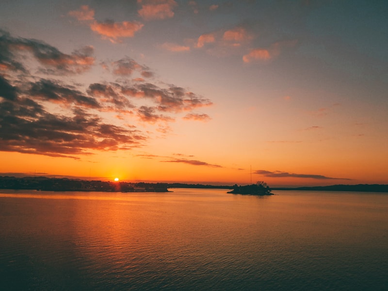 sunset in flores