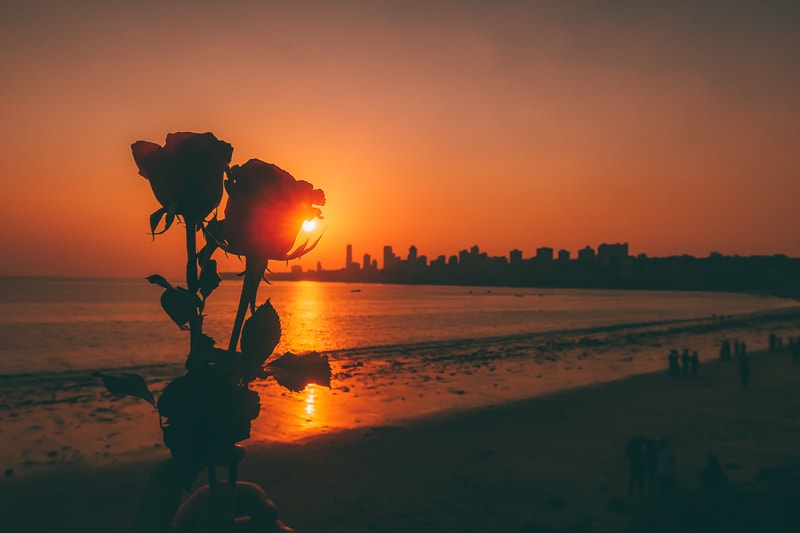 sunset in mumbai