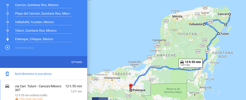 2 week backpacking mexico itinerary
