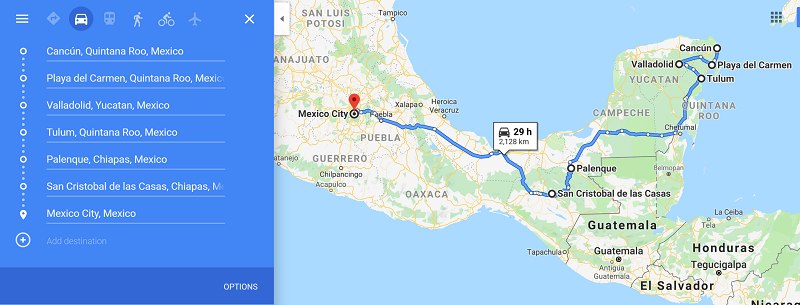 3 week backpacking mexico itinerary