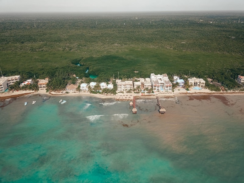 drone shot mexico