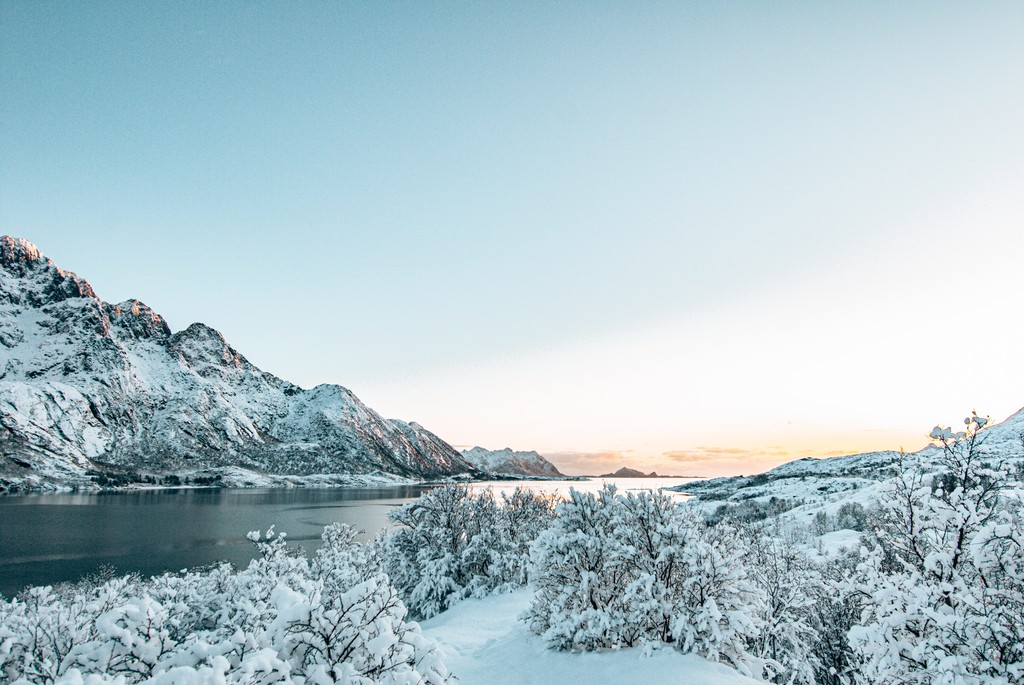 driving in the lofoten islands
