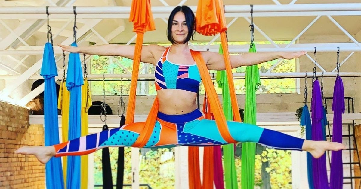 Classes at CamiYoga Studio are based on the theme of Aerial Yoga