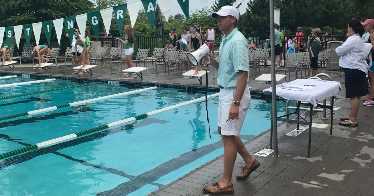 OLCC Pool lifeguards in action while members enjoy swimming pool time