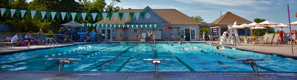 Old Lyme Country Club pool time on a summer day