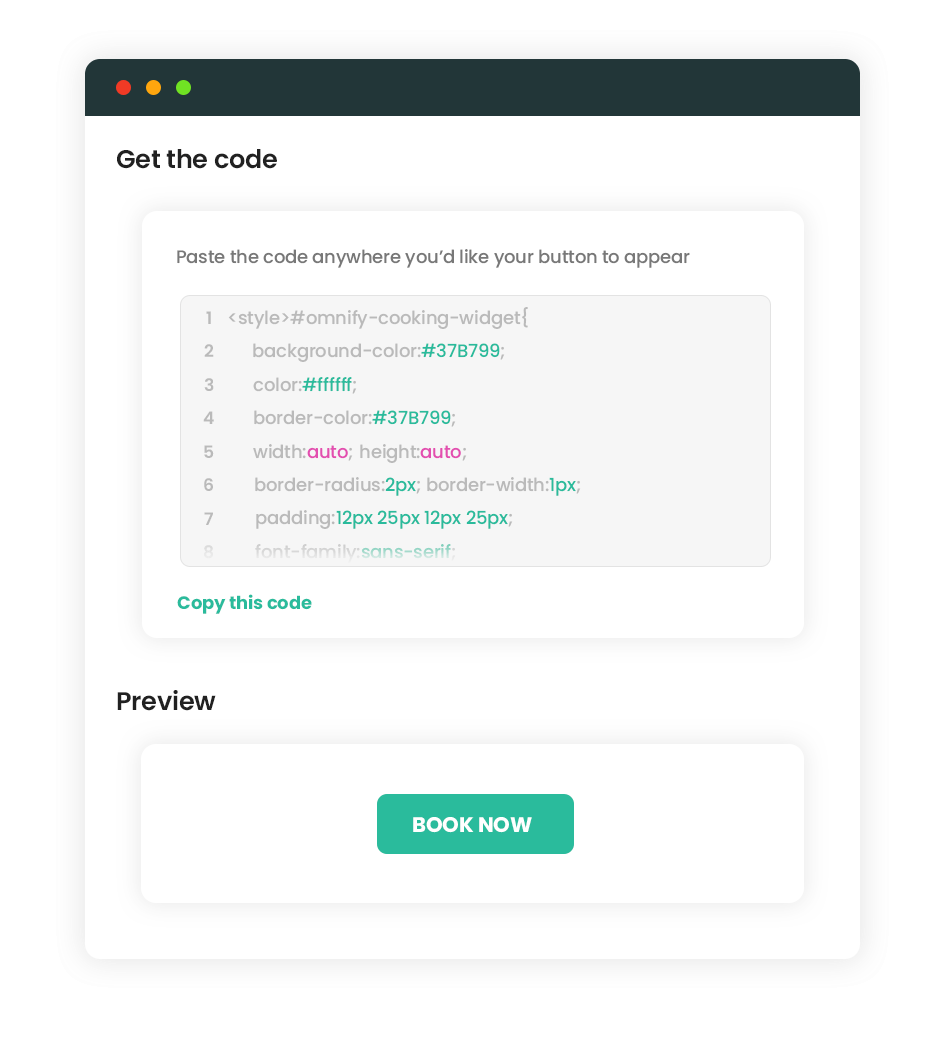 Create Omnify widget for WordPress