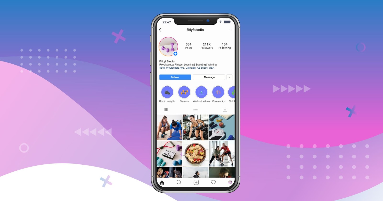 Ideas for Instagram story highlights for fitness professionals