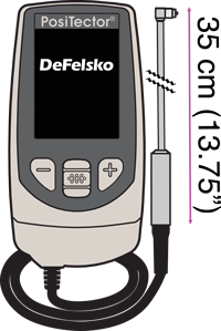 PosiTector 6000 F90S1 Probe illustration