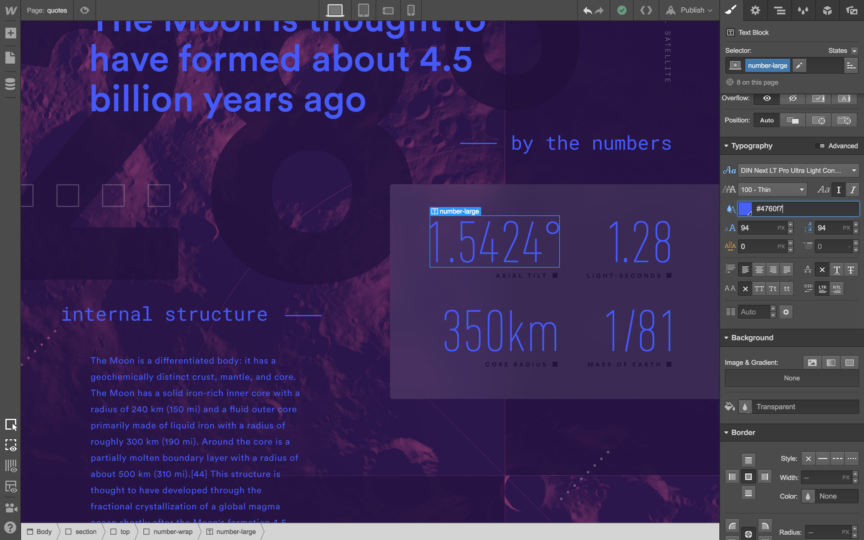 Master Typography in Webflow