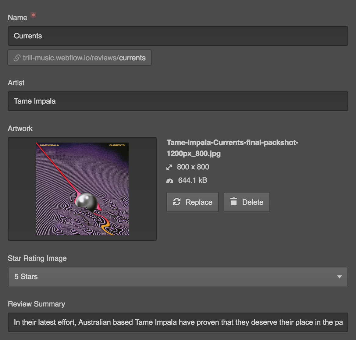 Webflow CMS - create whatever content you need with custom fields