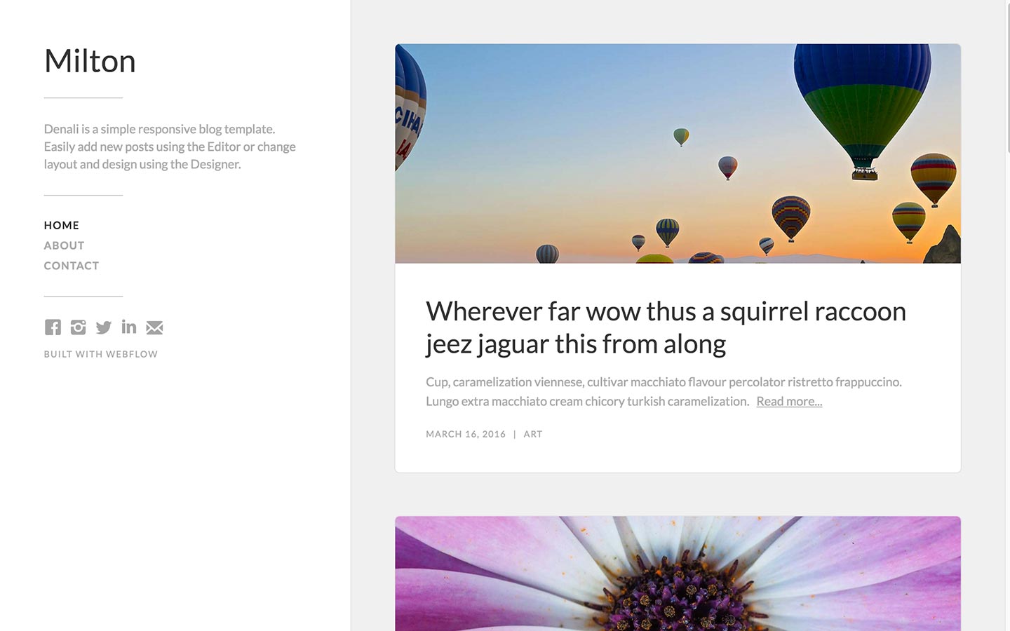 simple blog templates
