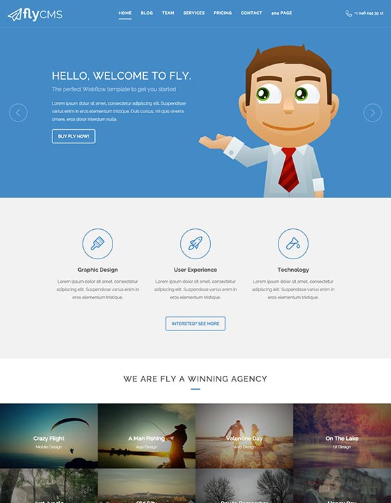 HTML5 responsive website templates | Webflow