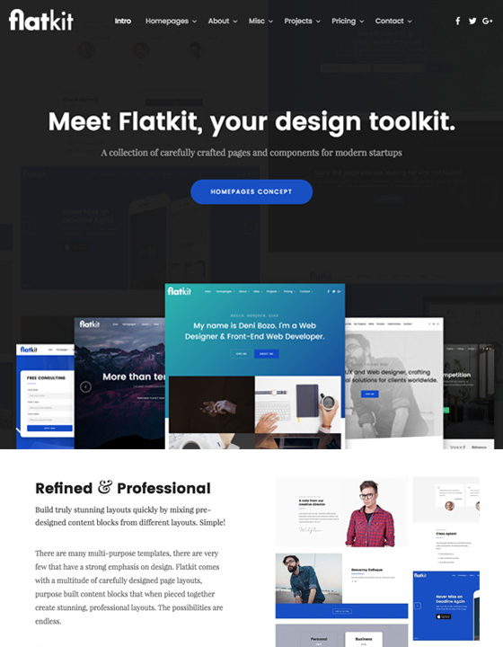 website content template
