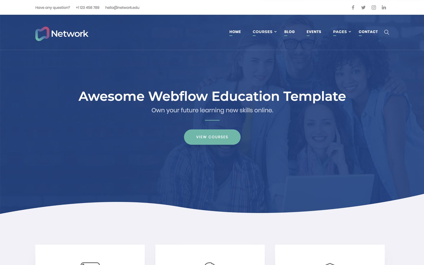 cms html5 responsive website templates webflow
