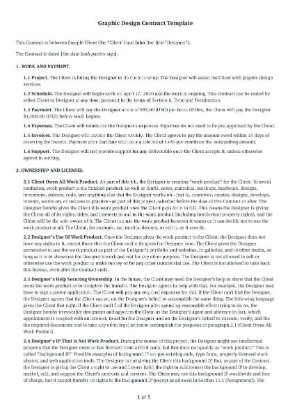 Graphic Design Contract Template