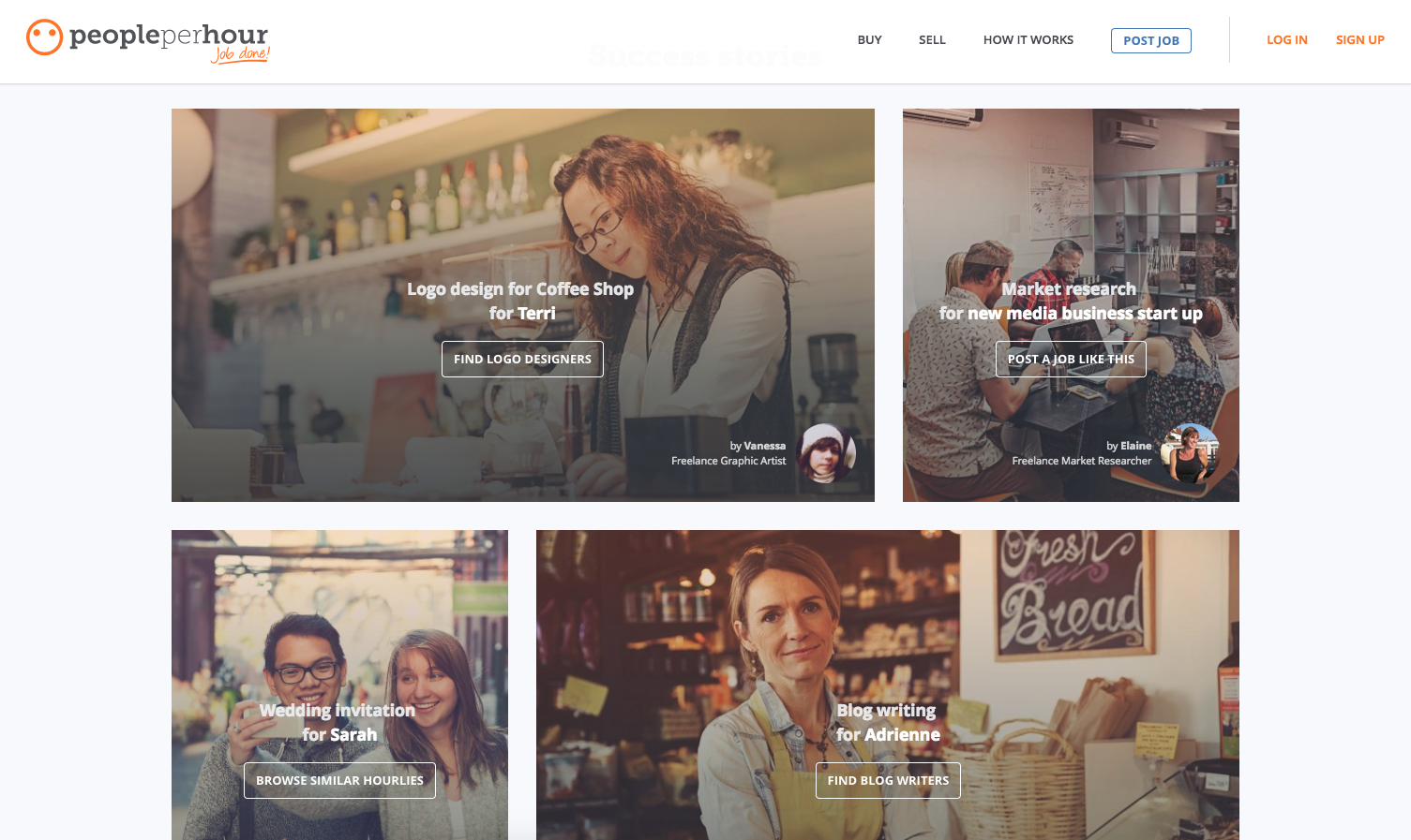 Find freelance work - People per hour