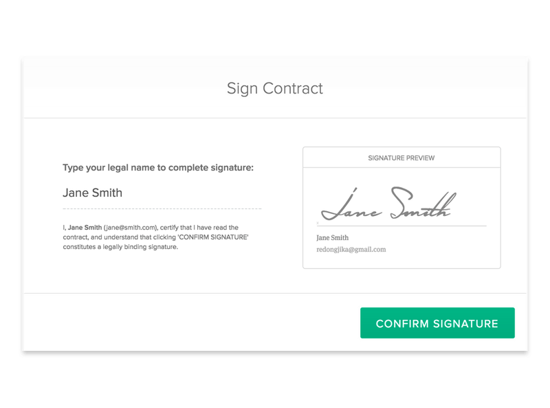 Sign Contract in Bonsai