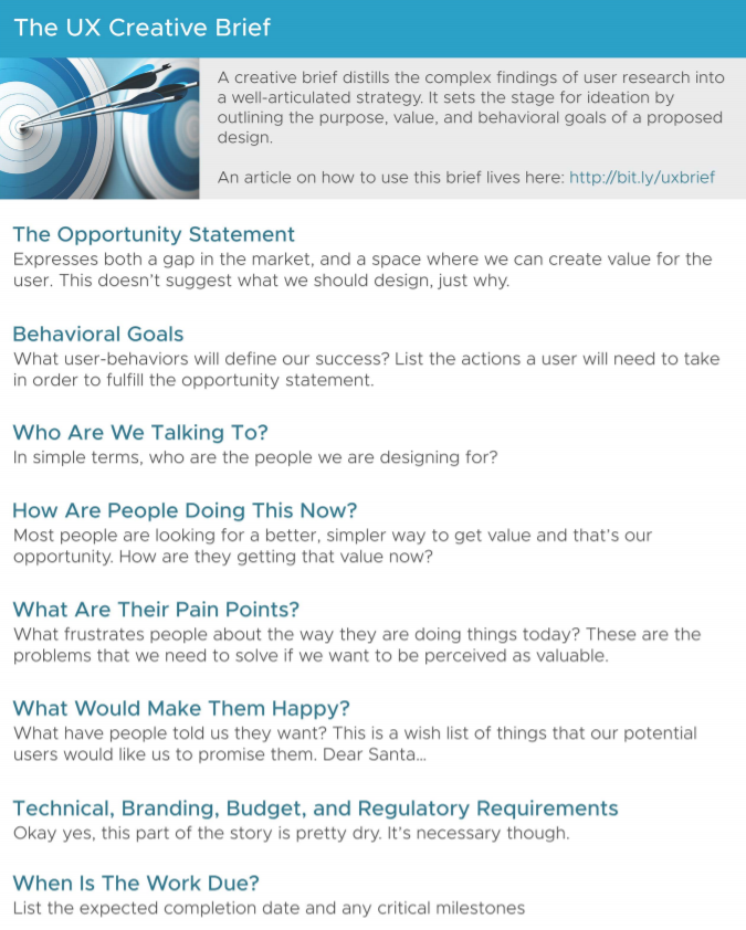Ux Project Brief Examples Ux Brief Template _ Comment rédiger un brief ? Instructions et exemples ...
