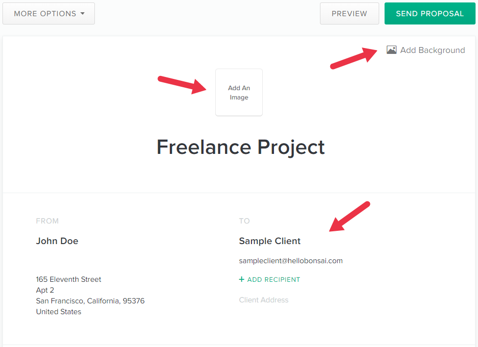 add project details