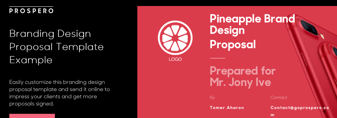 Prospero dashboard