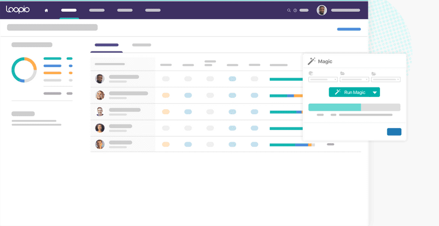 Loopio dashboard