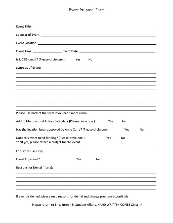 Ask how to write proposal