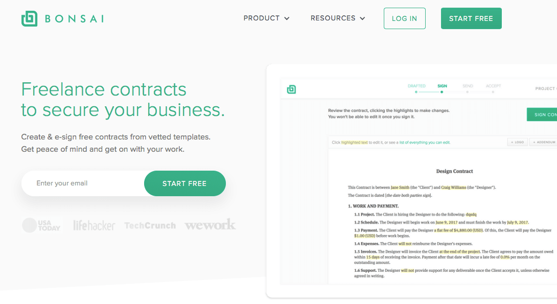 Bonsai contracts