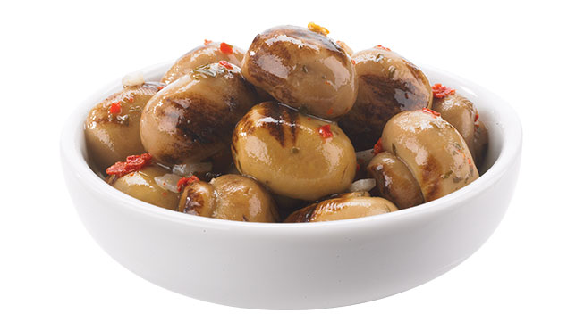 Grilled Button Mushrooms Image