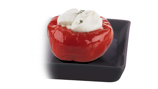 Cherry Peppers Stuffed with Cream Cheese Image
