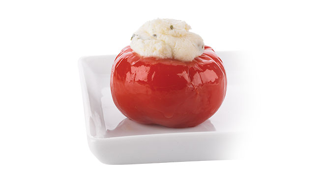 Hot Cherry Peppers Stuffed with Feta Cheese Image