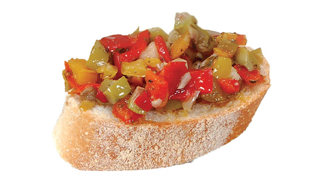 Sweet Pepper Bruschetta Image