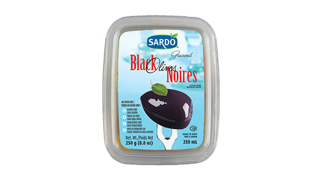 Whole Royal Black Olives 250 mL