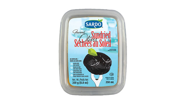 Whole Sundried Black Olives 250 mL