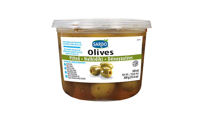 Pitted Green Olives 500 mL
