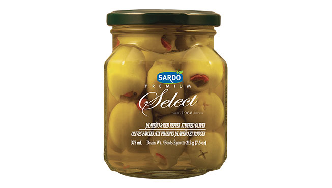Jalapeño & Red Pepper Stuffed Olives 375 mL