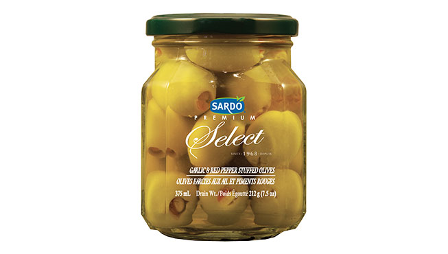 Garlic & Red Pepper Stuffed Olives 375 mL