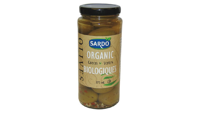 Organic Whole Green Olives 375 mL