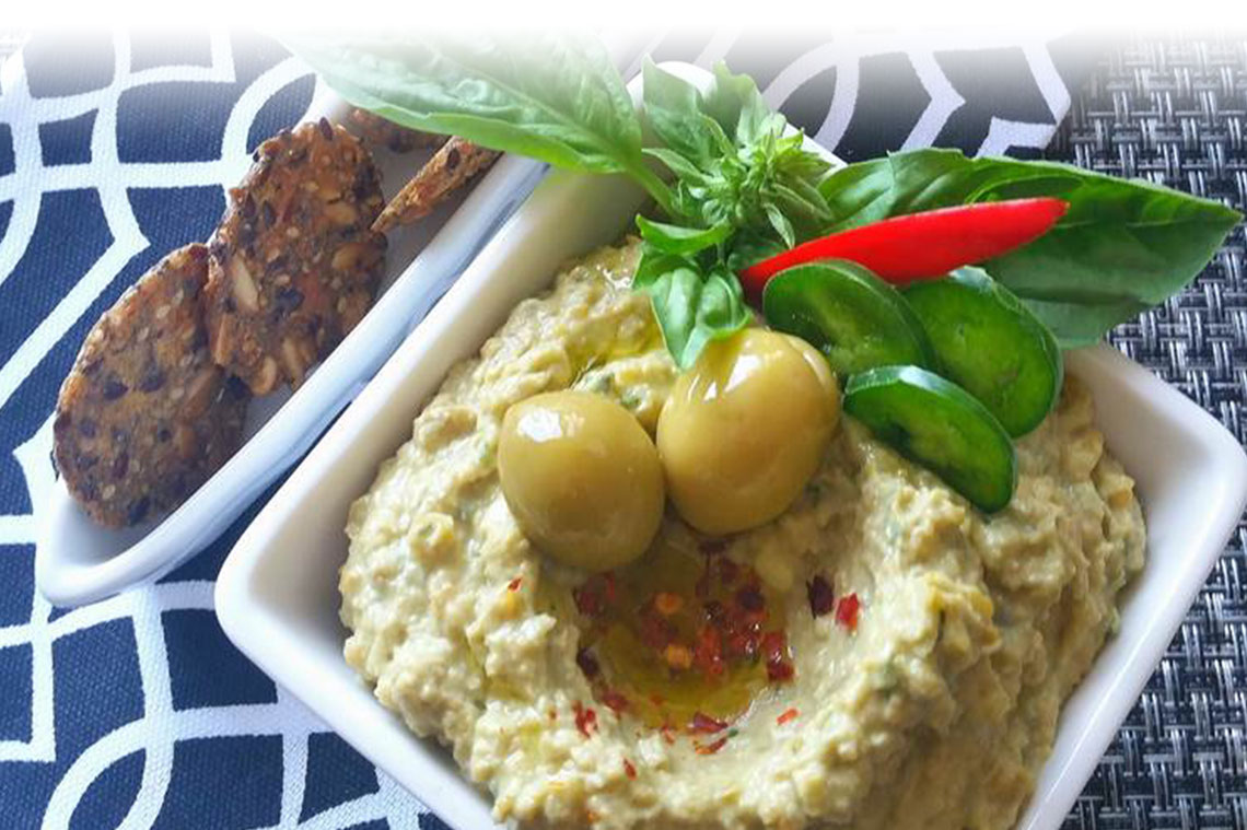 Olive, Chickpea and Avocado Hummus