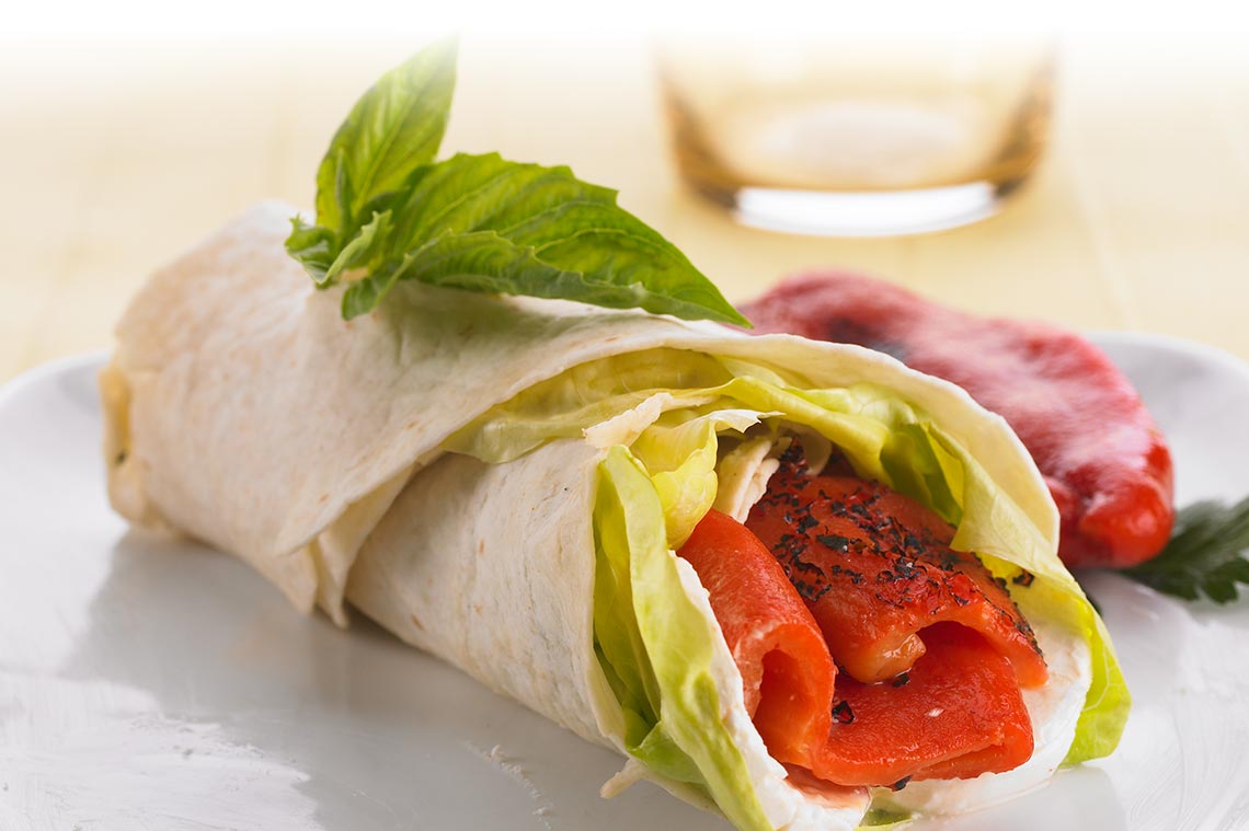 Roasted Pepper Wraps